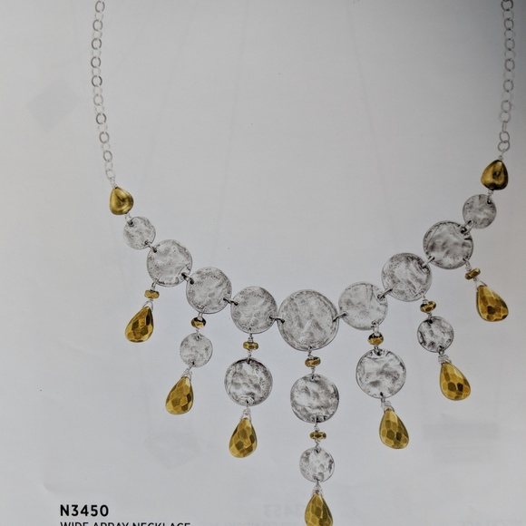 Silpada WidecArray Necklace 925 Silver & brass New - Picture 7 of 7